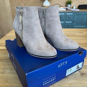 Apt. 9 Timezone Taupe Booties, Size 8, Worn Once, excellent condition.